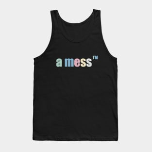 a mess pastel colors Tank Top